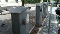 Older charging station in Rome, Italy with Type 3c/SCAME plug