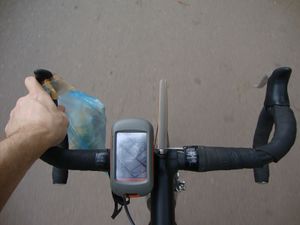 Road bike with GPS