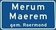 Merum (Roermond) tweetalig plaatsnaambord cropped.JPG